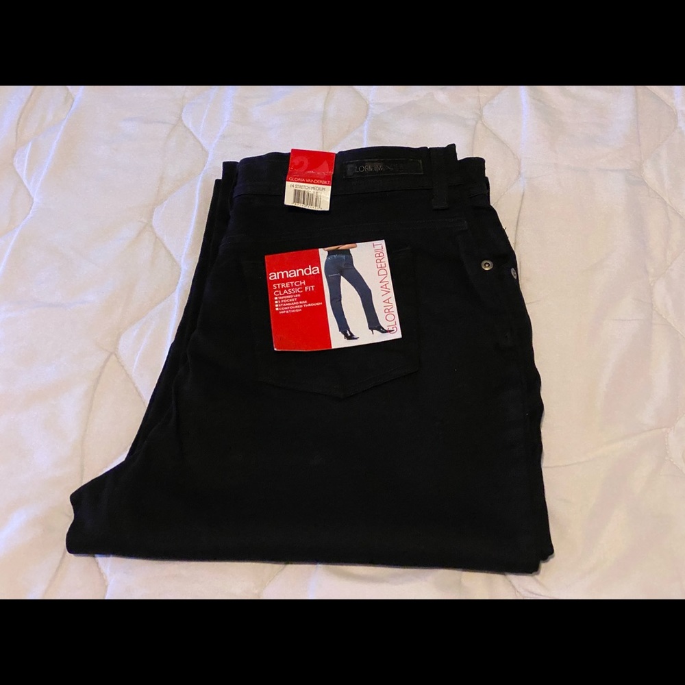 Gloria Vanderbilt Amanda Classic Taped Jeans NWT